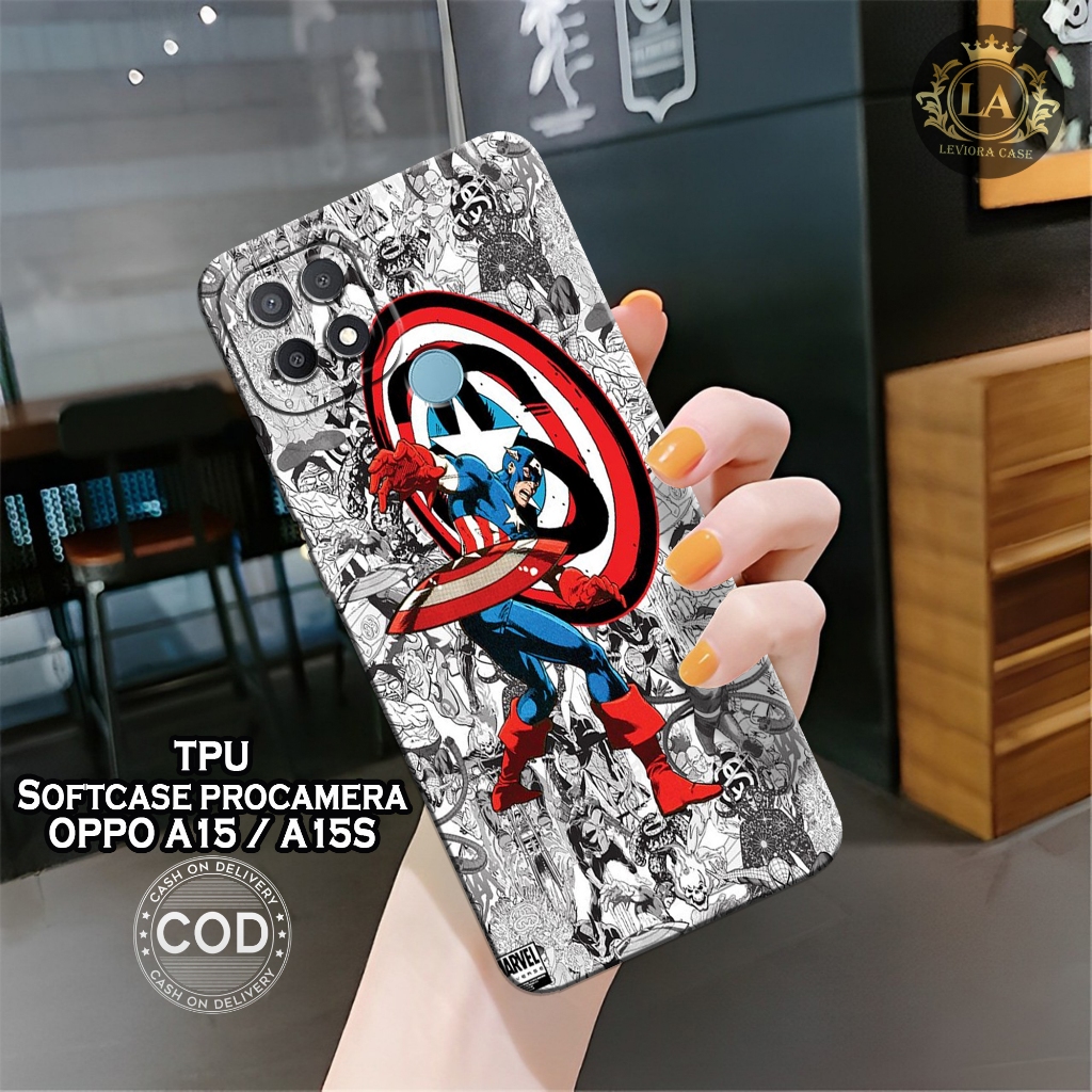Case OPPO A15 / OPPO A15S Terbaru - Leviora Case - Fashion Case Spiderman - Softcase OPPO A15 / OPPO