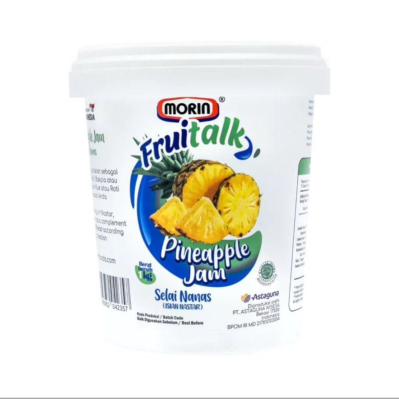 

Morin Fruitalk Pineapple Jam Selai Nanas Nastar 1kg