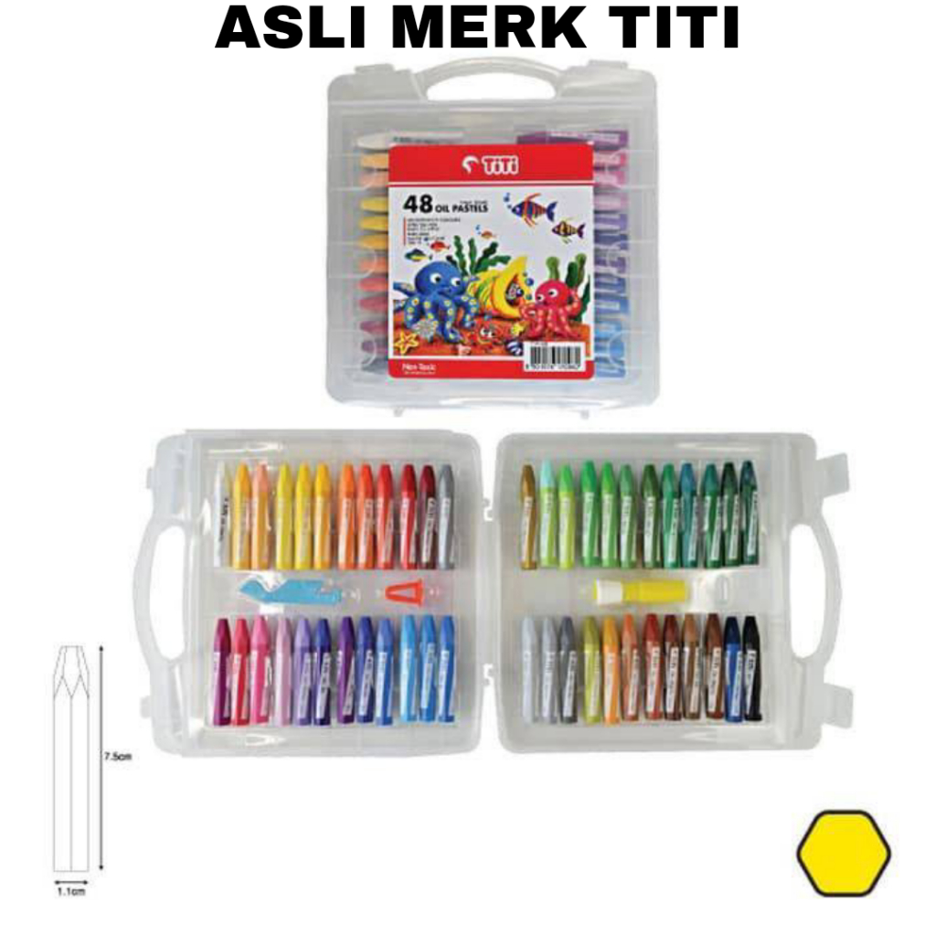 

GG Oil Pastel TITI 48 Warna/Krayon/Crayon Minyak