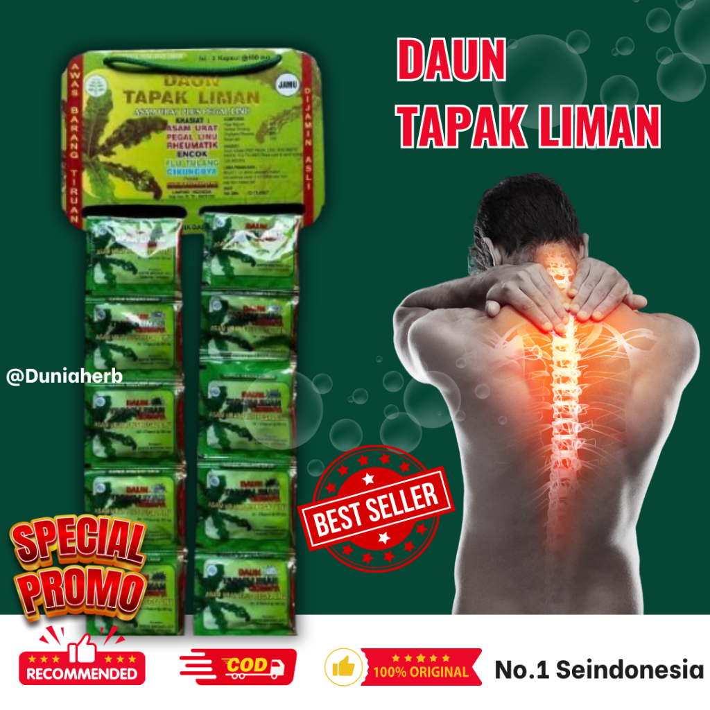 

Daun Tapak Liman Kapsul Renceng Original 20 Sachet