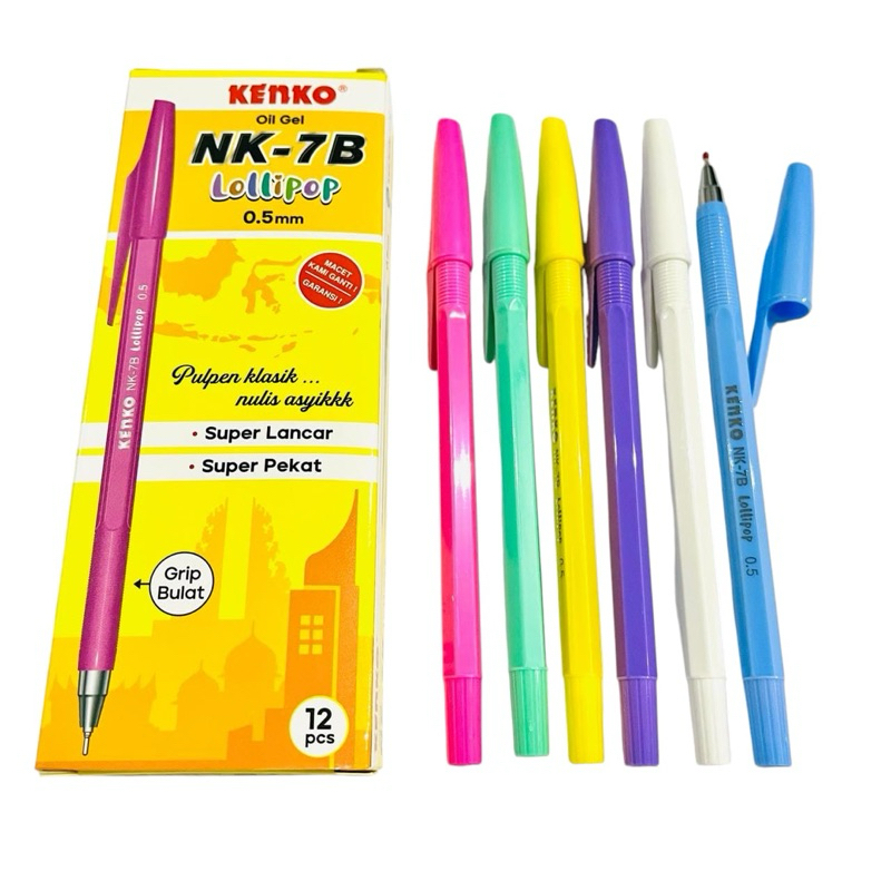 

PULPEN KENKO NK-7B LOLIPOP HITAM (12 PCS)