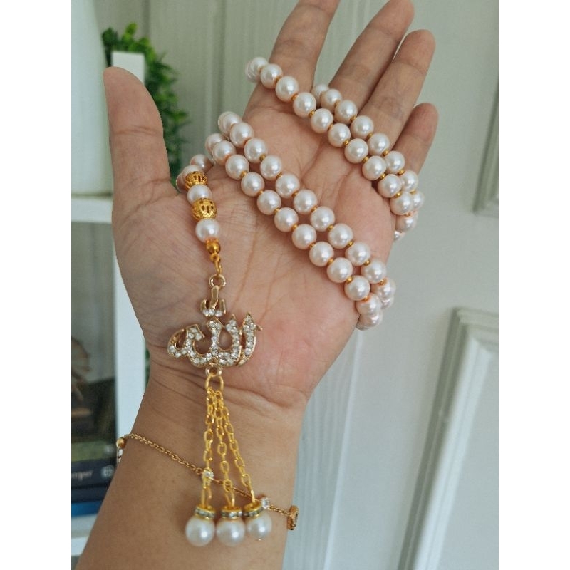 TASBIH MUTIARA 99 BUTIR CANTIK EXCLUSIF