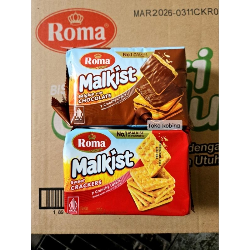 

Roma Malkist Cokelat Sweet Crackers 90 gr