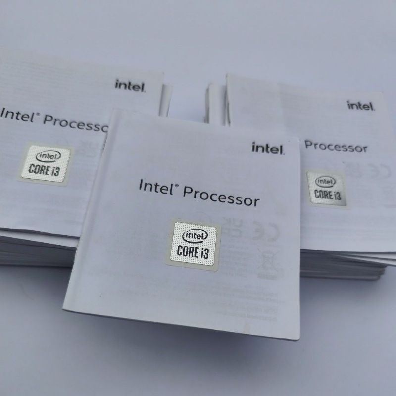 Stiker Logo Processor Intel Core i3 Gen 10th Original | Kondisi Baru