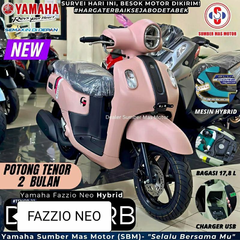 Promo DP Yamaha Fazzio Hybrid Neo Pink