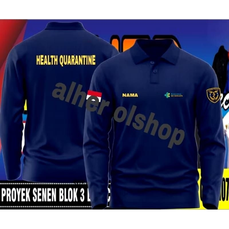 kaos Karantina kesehatan baju Karantina kesehatan seragam karantina kesehatan kaos polo Karantina ke