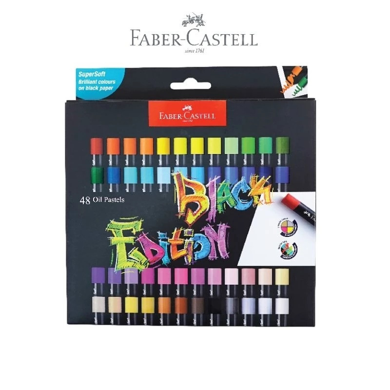 

Oil Pastel 48 Warna Faber Castell Black Edition Series