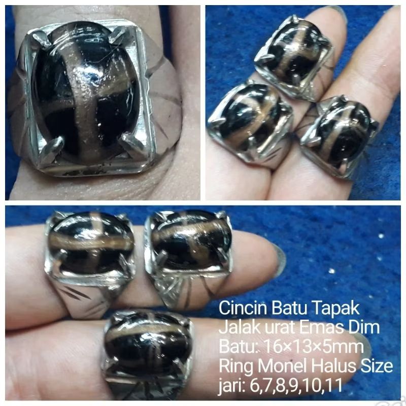 CINCIN BATU TAPAK JALAK URAT EMAS