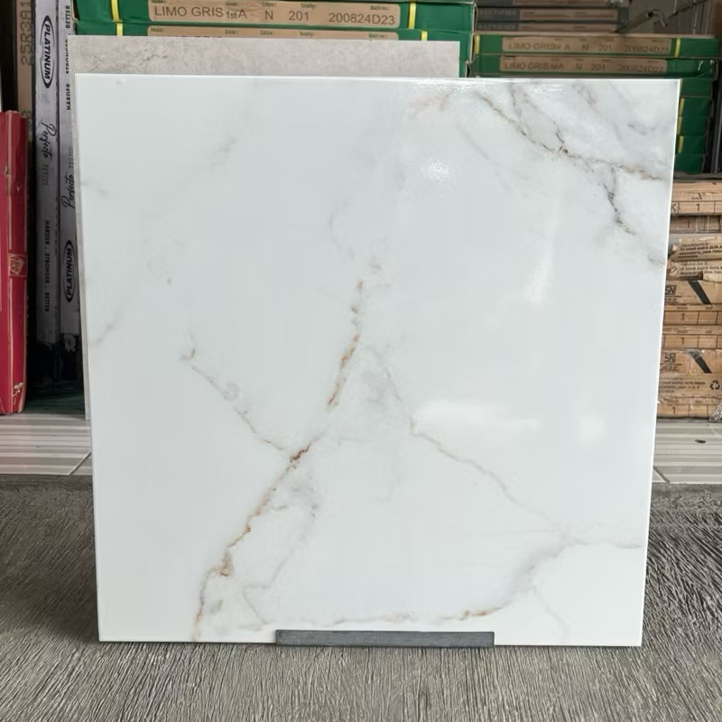 Keramik 50x50 Asia Tile Carara White Glossy
