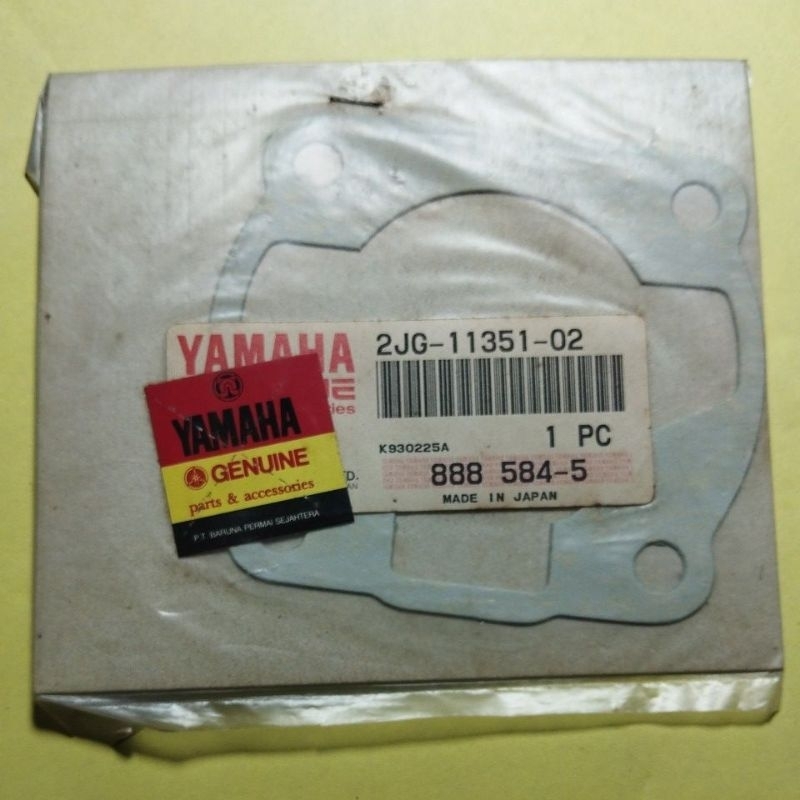 2jg 11351 02 original import made in Japan ygp yamaha genuine genuine parts paper kertas top set pak