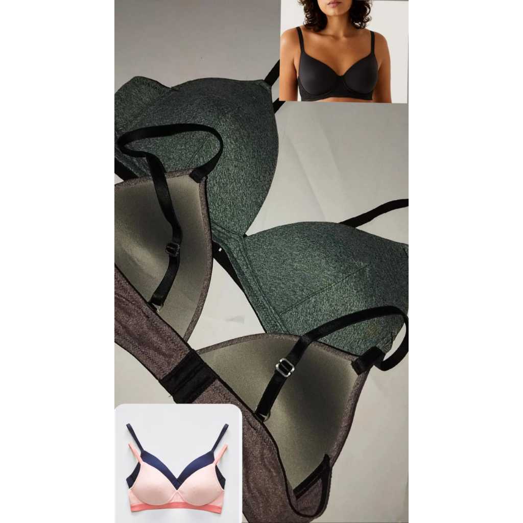Bra Marks & Spencer LOUIE Comfy Isi 3 Pcs / Bra Marks & Spencer Busa Tanpa Kawat