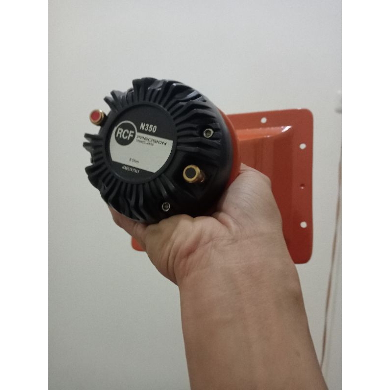 Driver Tweeter rcf n350  model drat +  corong oren 15x19 bahan almunium tebal