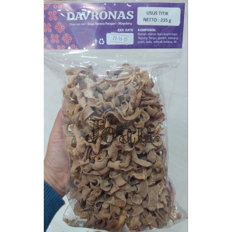

USUS TITIK 235gr Davronas / Camilan & Oleh Oleh Khas Magelang Jogja Solo