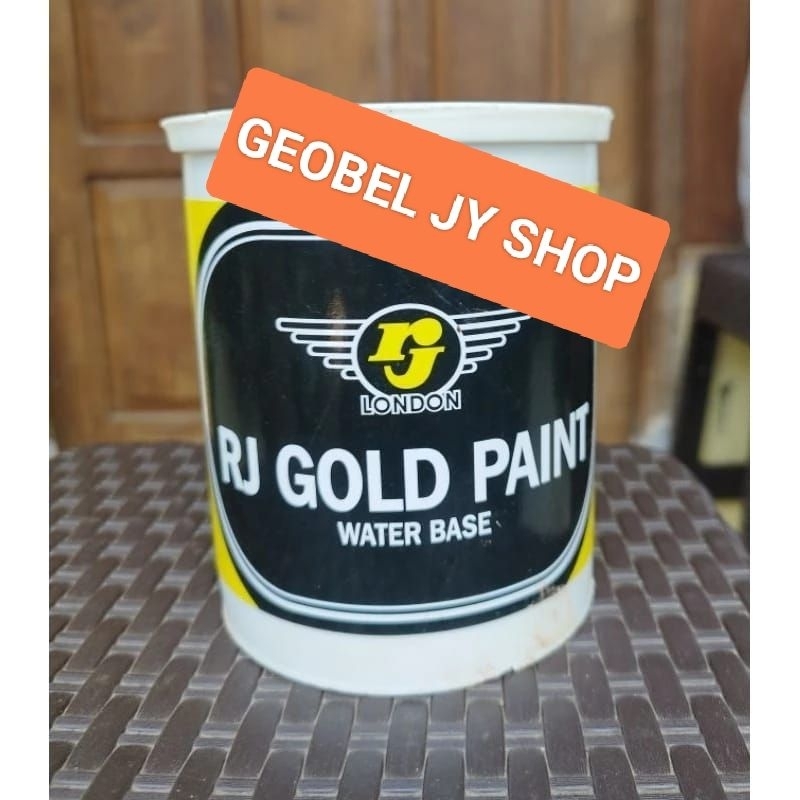 rj gold paint 1kg cat sir, cat warna emas, cat gabus cat Sterefom cat water base cat pagar cat tembo