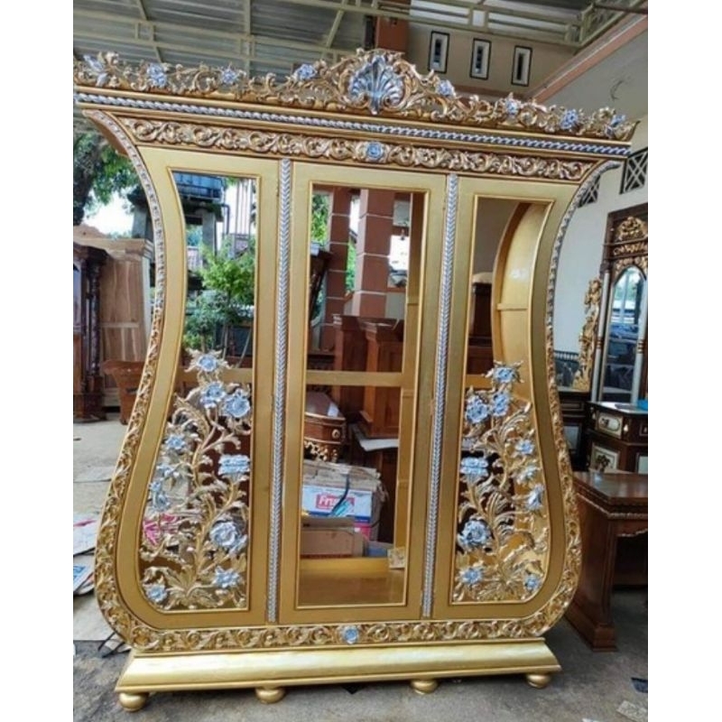 bufet hias biola 3 pintu