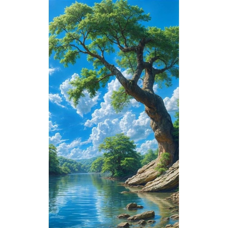 poster cetak jumbo pemandangan alam hiasan dinding pemandangan alam macam macam ukuran