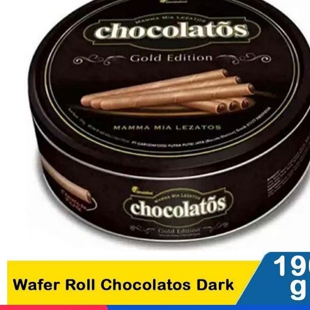 

gery wafer roll chocolatos dark 190g