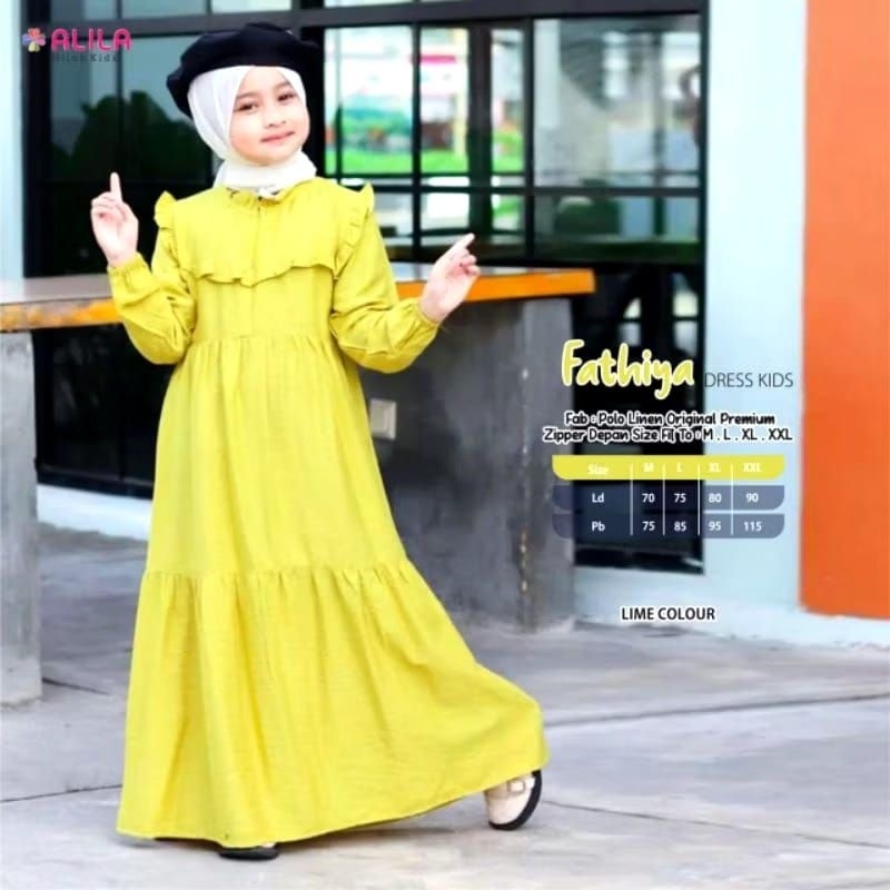Fathiya Dress kids by Alila hijab||Dress anak