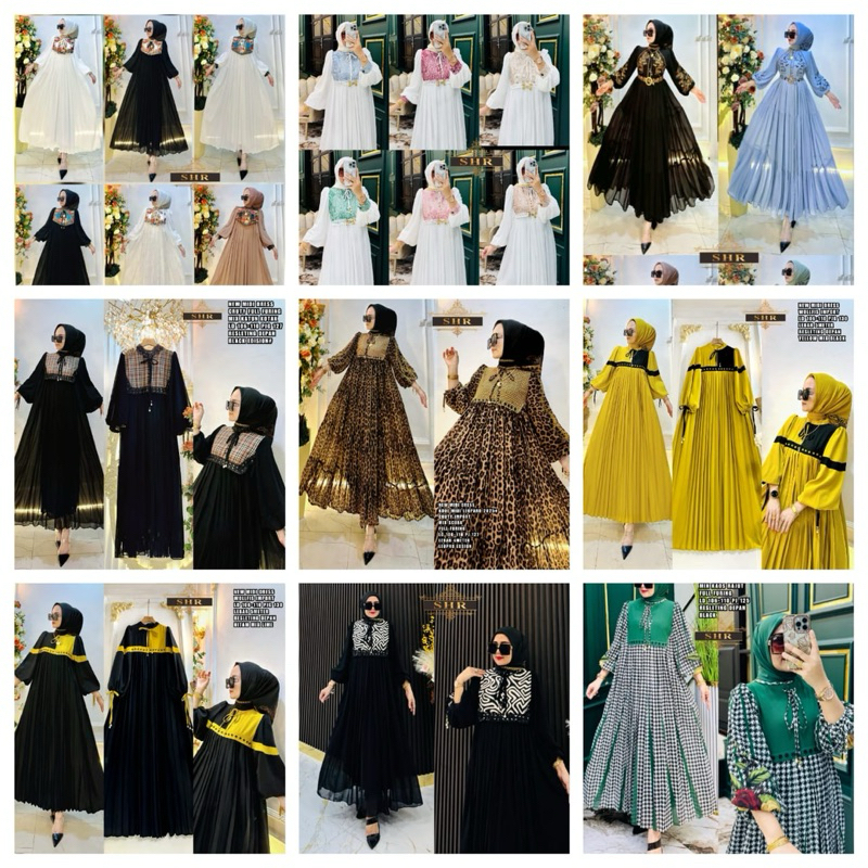 READYNew ory SHR +midi leopard cantik kotak kombinasiMIDIl DRESS sultan-mididress raya putih-midi li