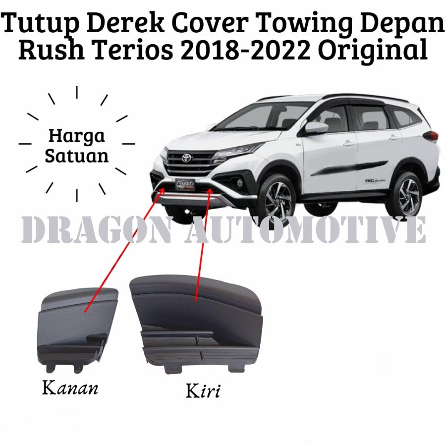 Tutup Derek Cover Towing Bemper Depan Rush Terios 2018-2022 Original