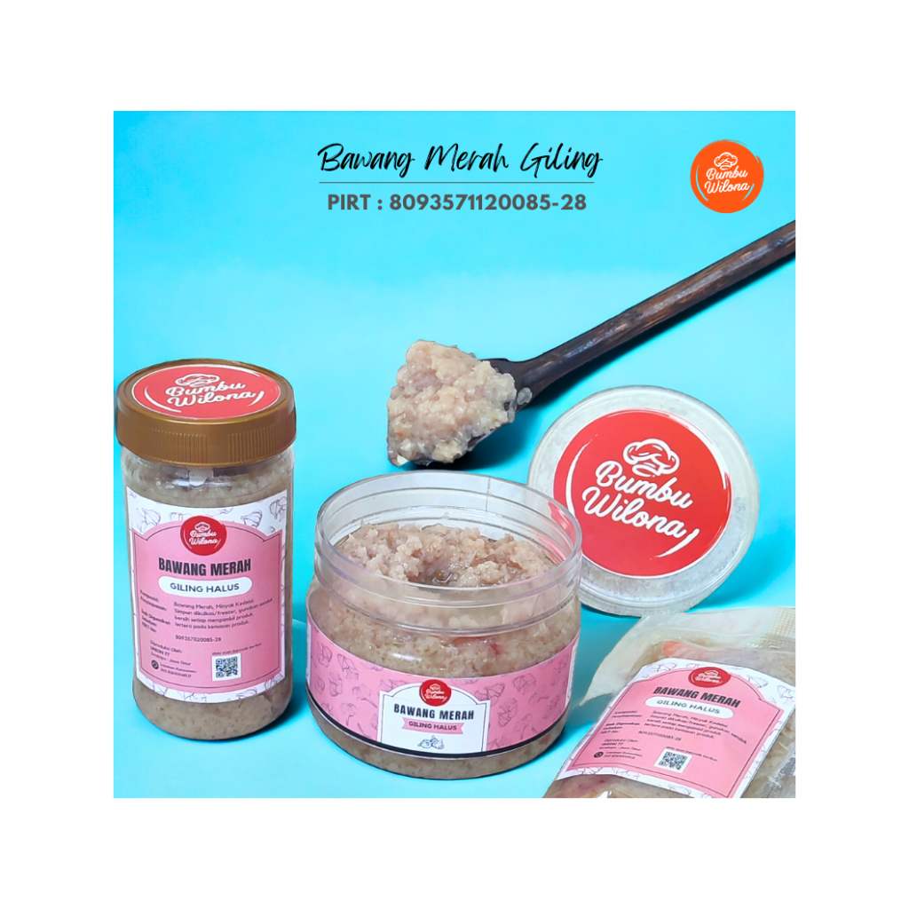 

BAWANG MERAH GILING HALUS PREMIUM FRESH HOMEMADE SIAP MASAK