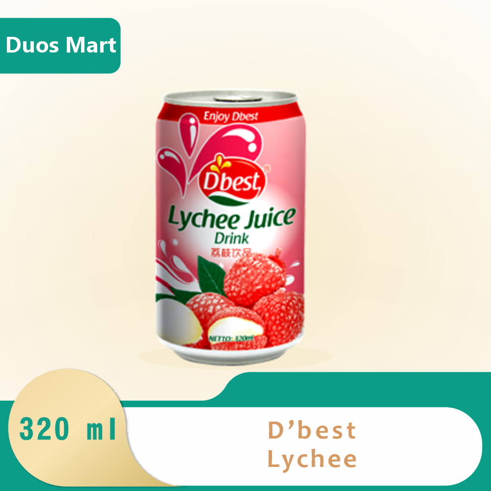

Minuman Kaleng D'best Lychee 320 ml