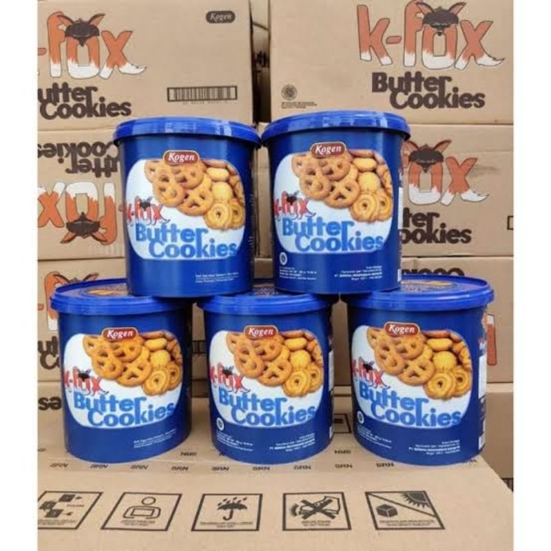 

K fox butter cookies 1 dus isi 6 toples
