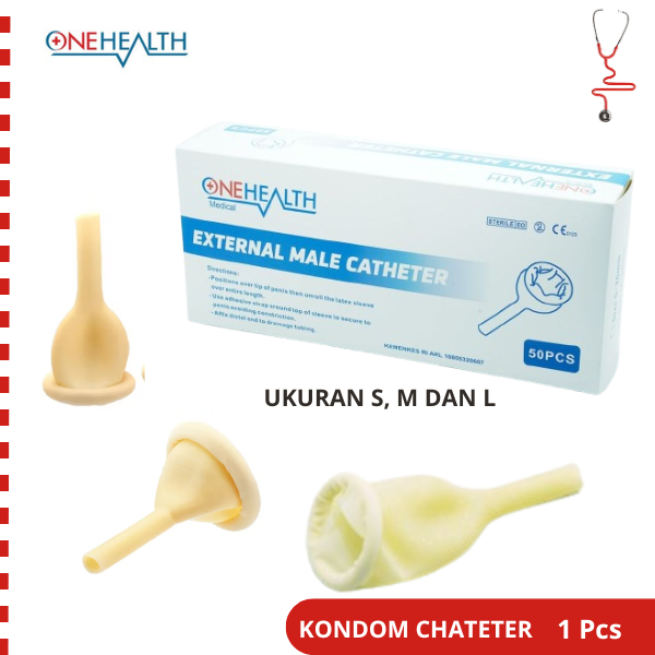 Kondom Kateter External Male Condom Chateter S, M dan L Onehealth