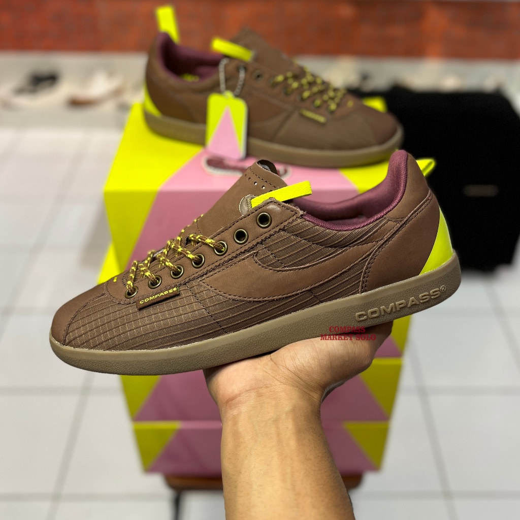 [ORIGINAL] SEPATU COMPASS TRIBUNE 4884 BROWN || COMPASS TRIBUN CARTENZ CLIMBERS