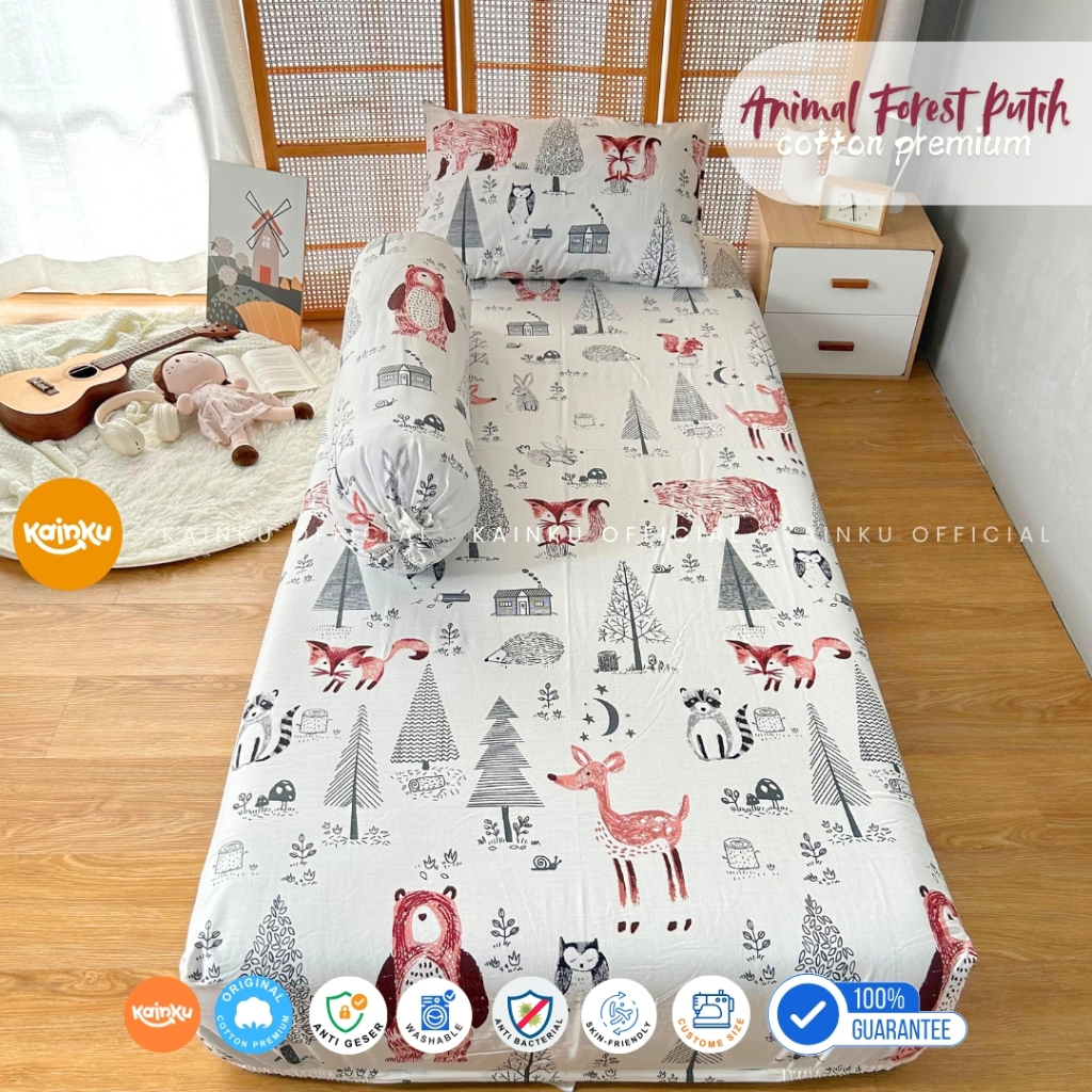Sprei Beverly Motif Anak Katun Premium Anti Geser