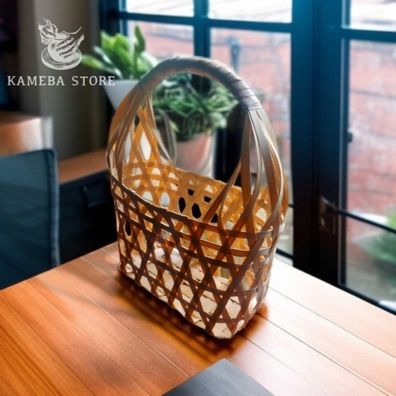 TAS ANYAMAN BAMBU KERANJANG BAMBU HAMPERS KADO PERNIKAHAN