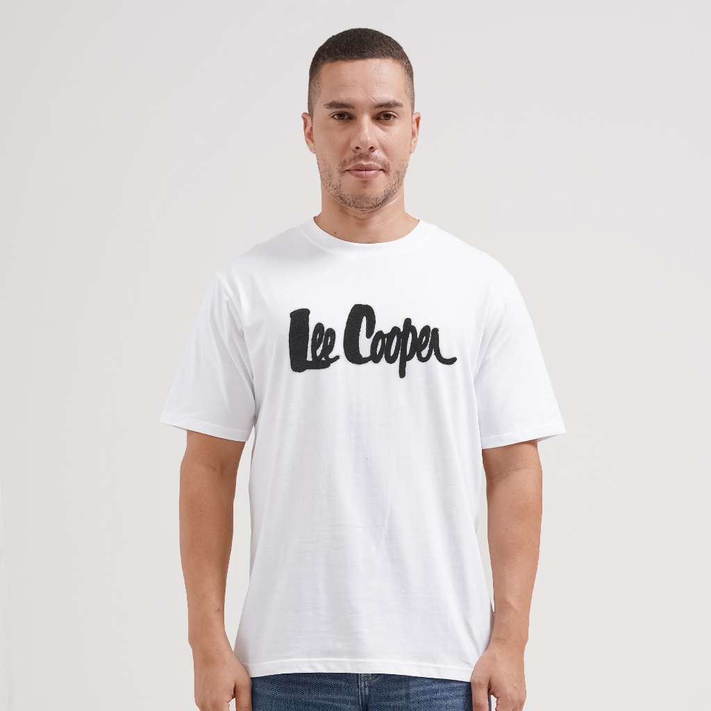 Lee Cooper T-Shirt Bold Logotype White