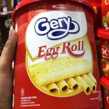 

GERY EGG ROLLWAFER RASA TELUR 210GR