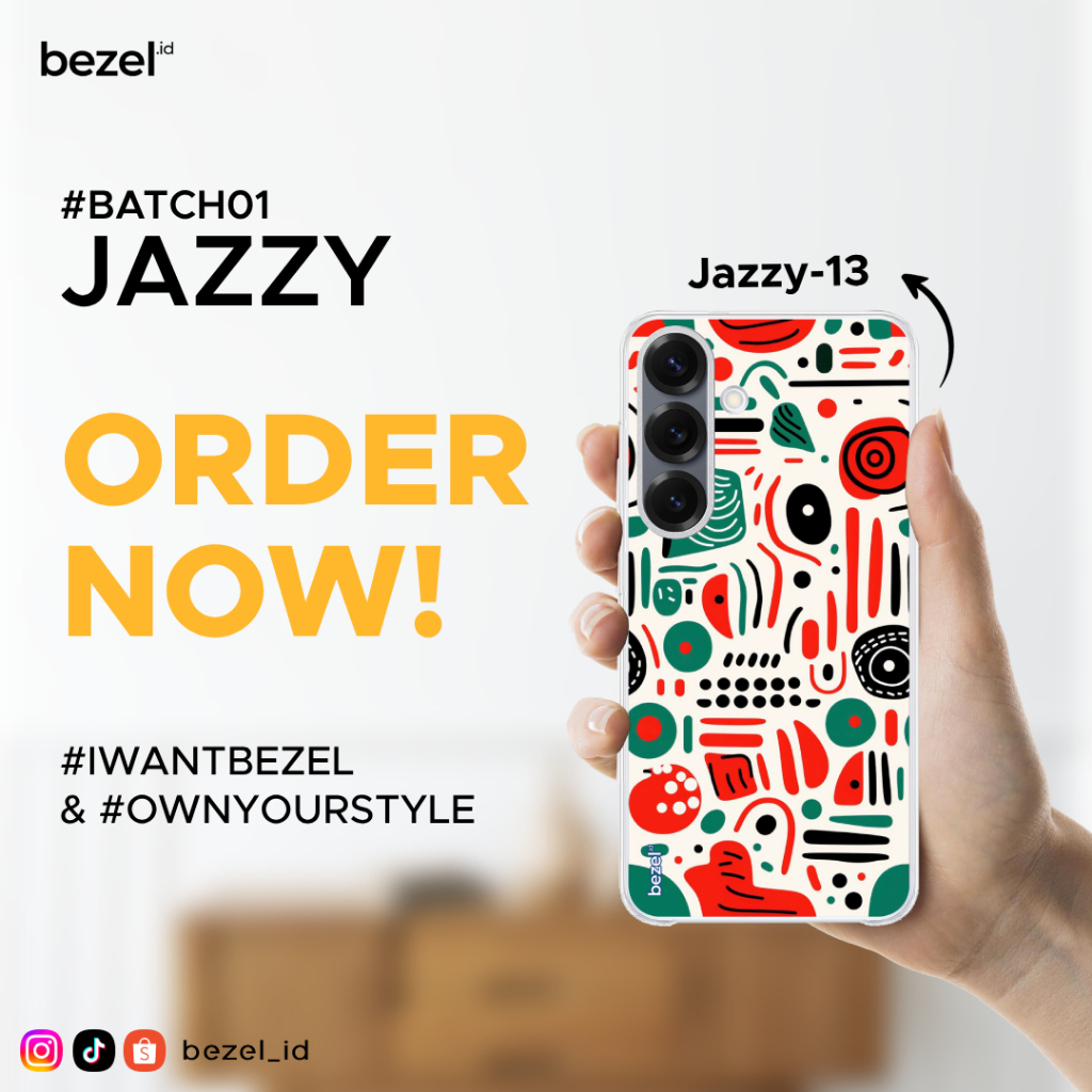 Bezel Premium Case Jazzy #13 Semua Type HP Kekinian For Samsung