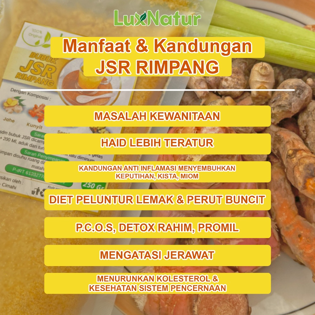 

NG JSR RIMPANG RAMUAN CINTA DR ZAIDUL AKBAR ORINAL 250 GR LUXNATUR