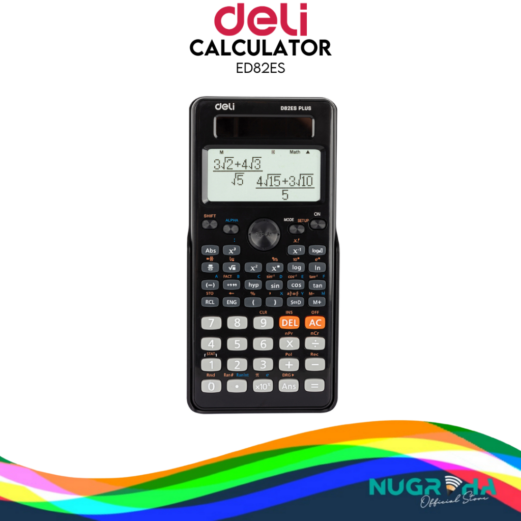 

Kalkulator Sains Ilmiah Lanjutan Scientific Calculator Deli D82ES