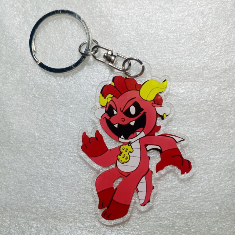 ganci akrilik Simon Smoke Poppy Playtime Nightmare Critters / keychain gantungan kunci Simon Smoke
