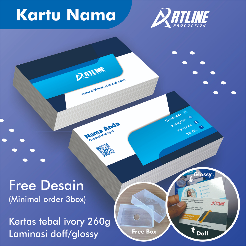 

CETAK KARTU NAMA BERKUALITAS / KARTU NAMA / TANDA PENGENAL / NAME CARD