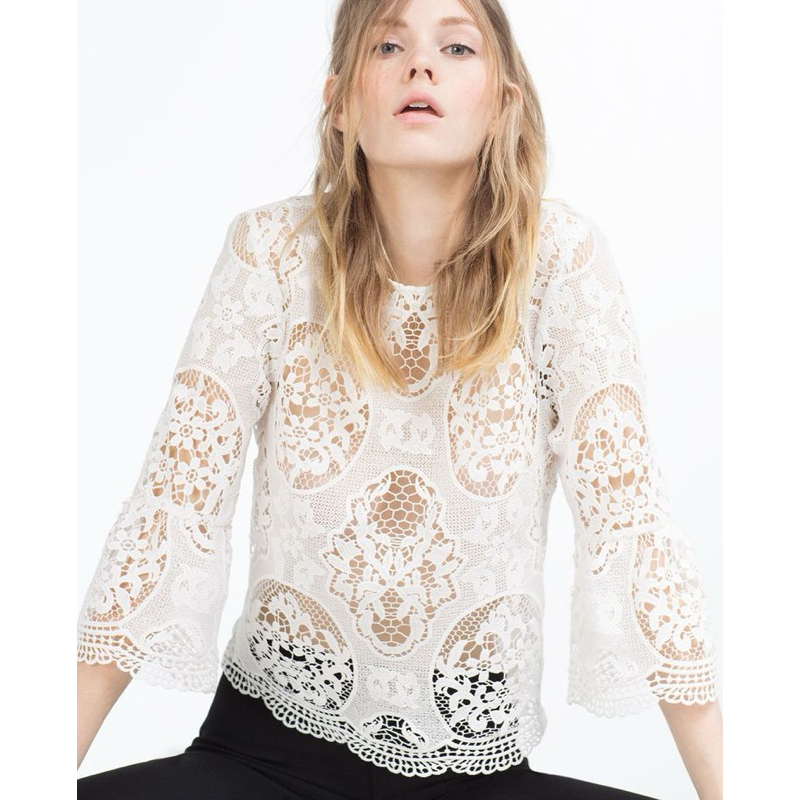 Preloved Zara Lace Top Katbol