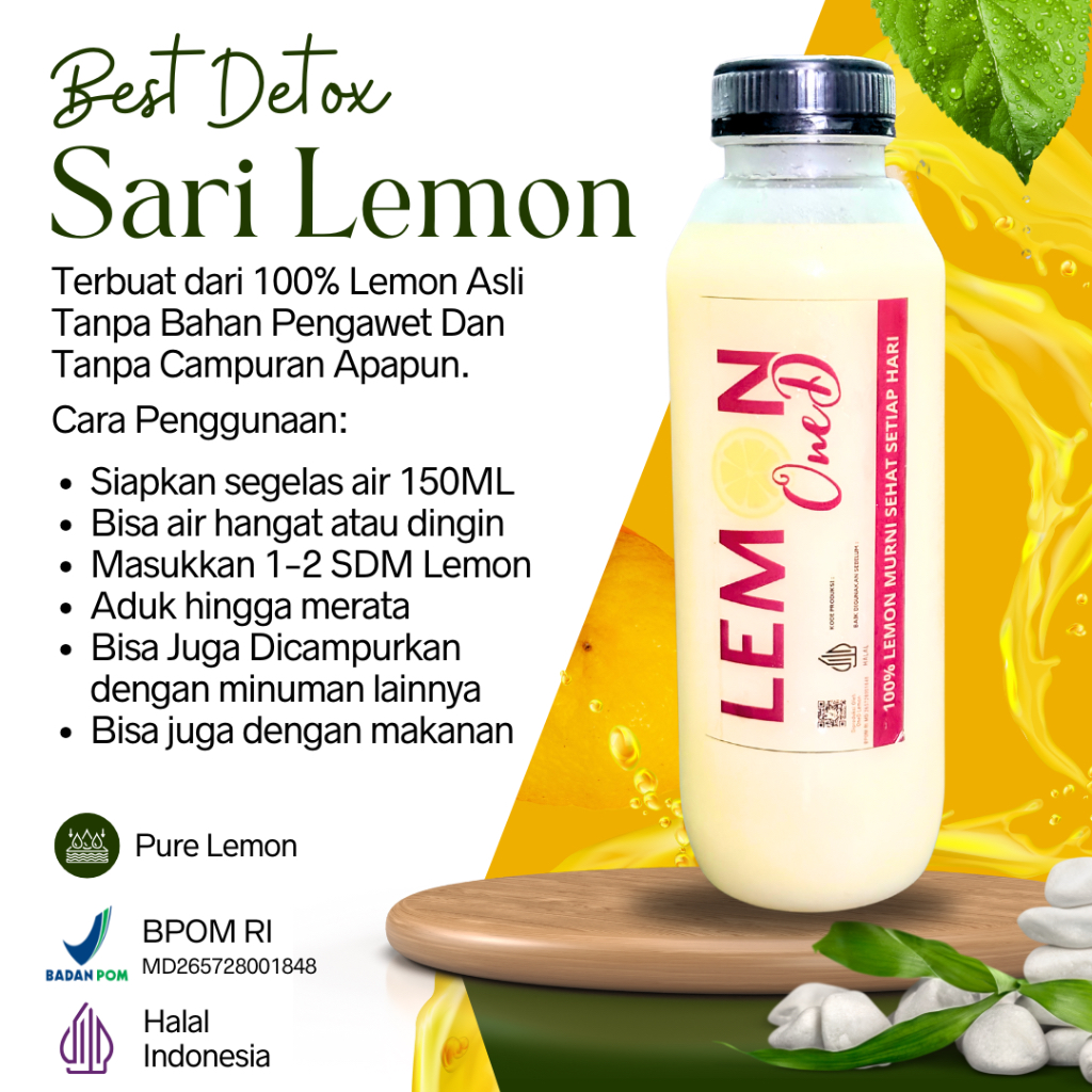 

Sari Lemon California 500ML Murni Alami 100% Untuk Detoks Dan Diet Alami Healthy Drinks