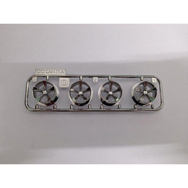 Tamiya Velg Medium 5 Five Spoke Black Plated Original