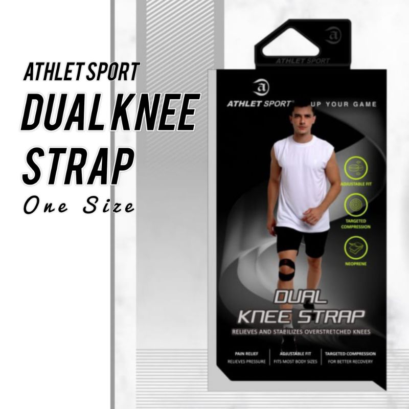 DUAL KNEE STRAP // Deker Lutut/ DECKER LILIT / DEKER LUTUT LUBANG /DECKER LARI /SEPEDA KRETEK