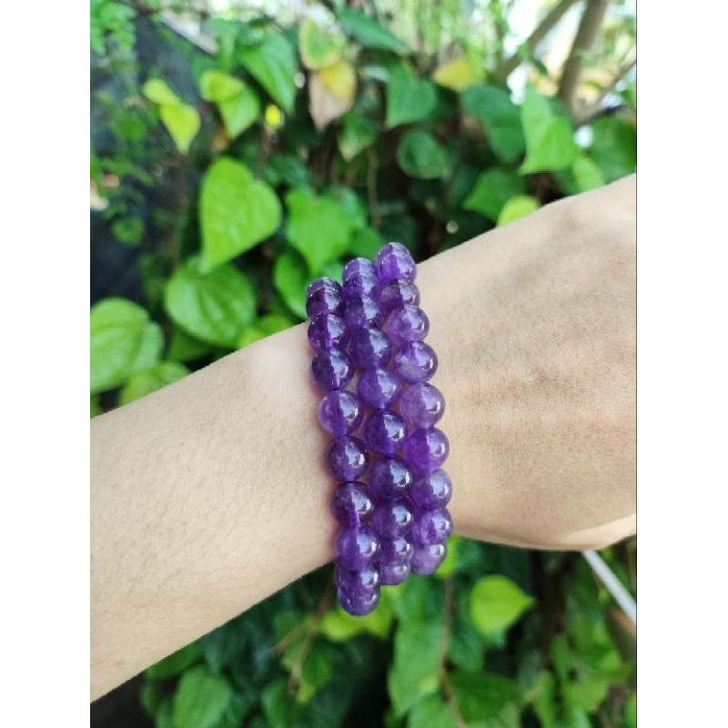 Crystal Cosset Amethyst Bracelet