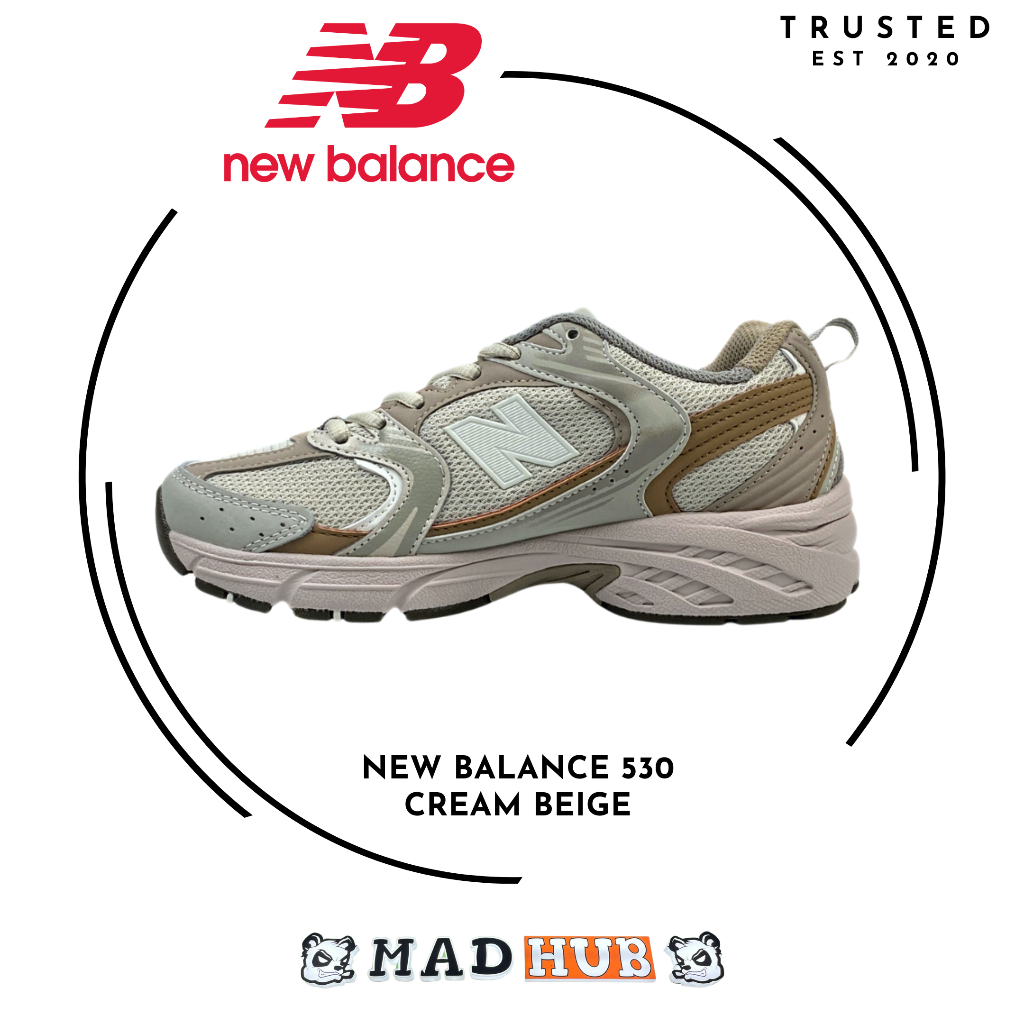 Sepatu MDHB_ NB 530 cream beige