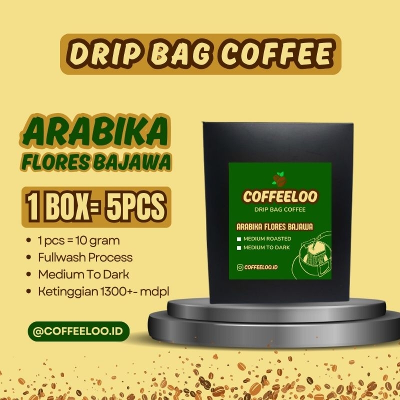 

COFFEELOO Arabika Flores Bajawa Kopi Drip Bag 1 Box