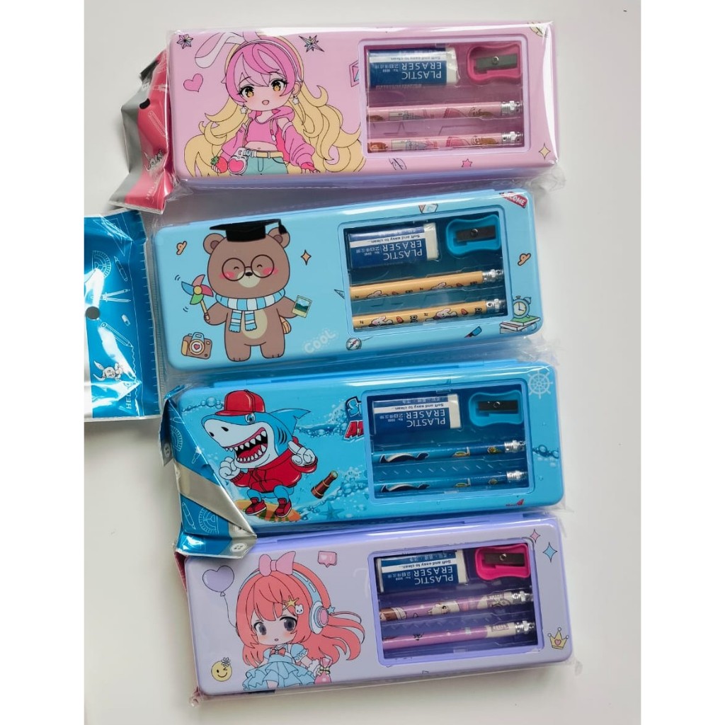 

ABS3336 - PENSIL CASE TEPAK 2 PENSIL 1 OROTAN 1 PENGHAPUS (RANDOM)