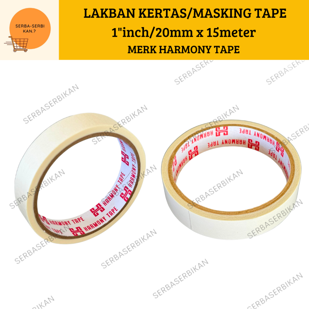 

MASKING TAPE 1" 20mmx15meter HARMONY TAPE