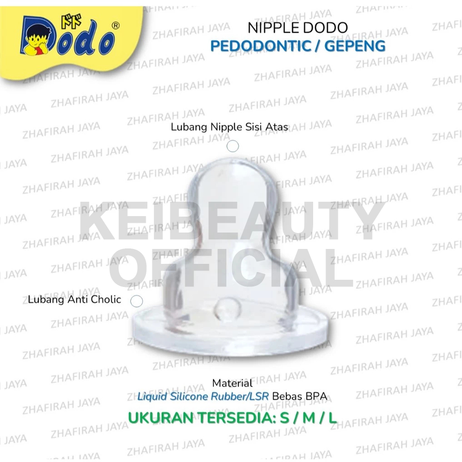 KEIBEAUTY - DODO Nipple Pedodontic | Dot Gepeng S M L