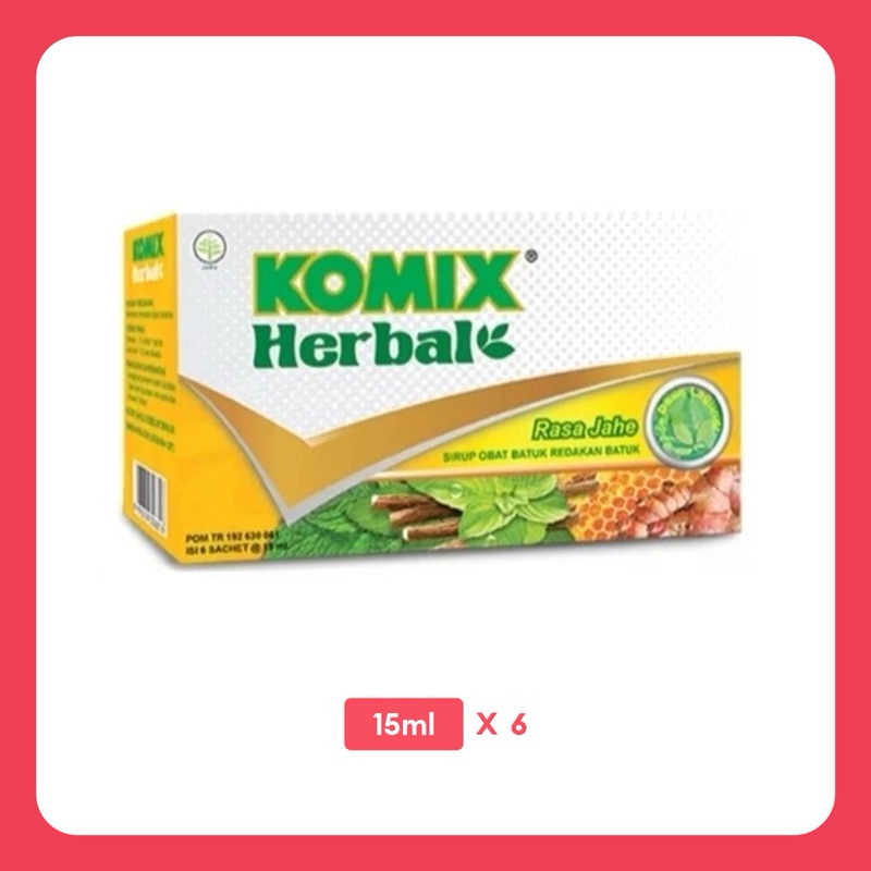 

Komix Herbal Jahe 1 Box Isi 6 Sachet