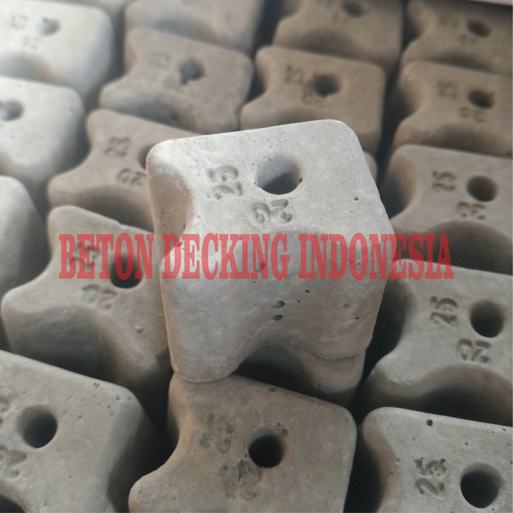 Beton Decking siap pakai 20/25mm 20mm 25mm 2cm 2.5cm - Tahu beton Concrete spacer - box isi 300pcs